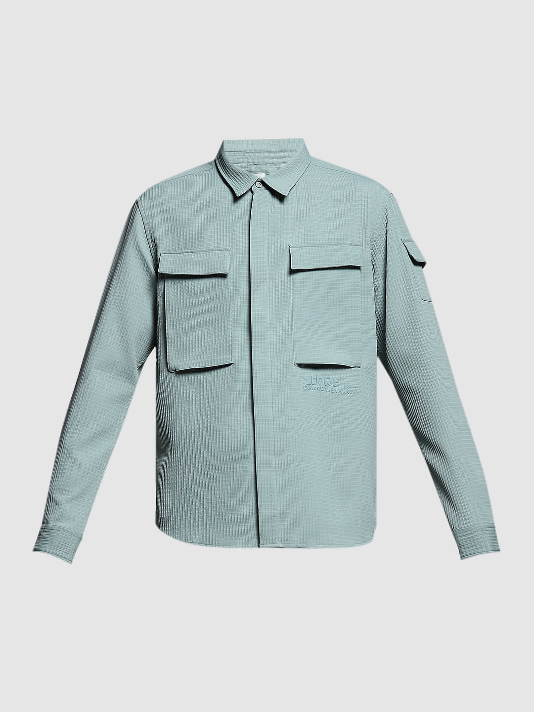 Iceberg Green Patch Pocket Oversized Shirt