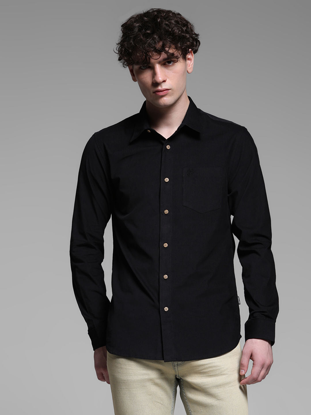 Black Full Sleeves Shirt