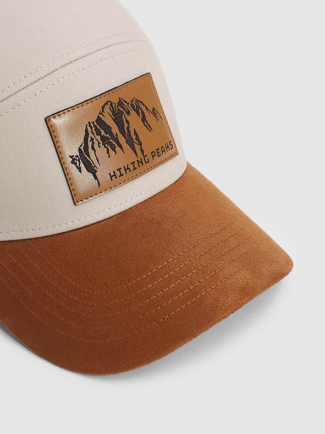 Beige Suede Baseball Cap