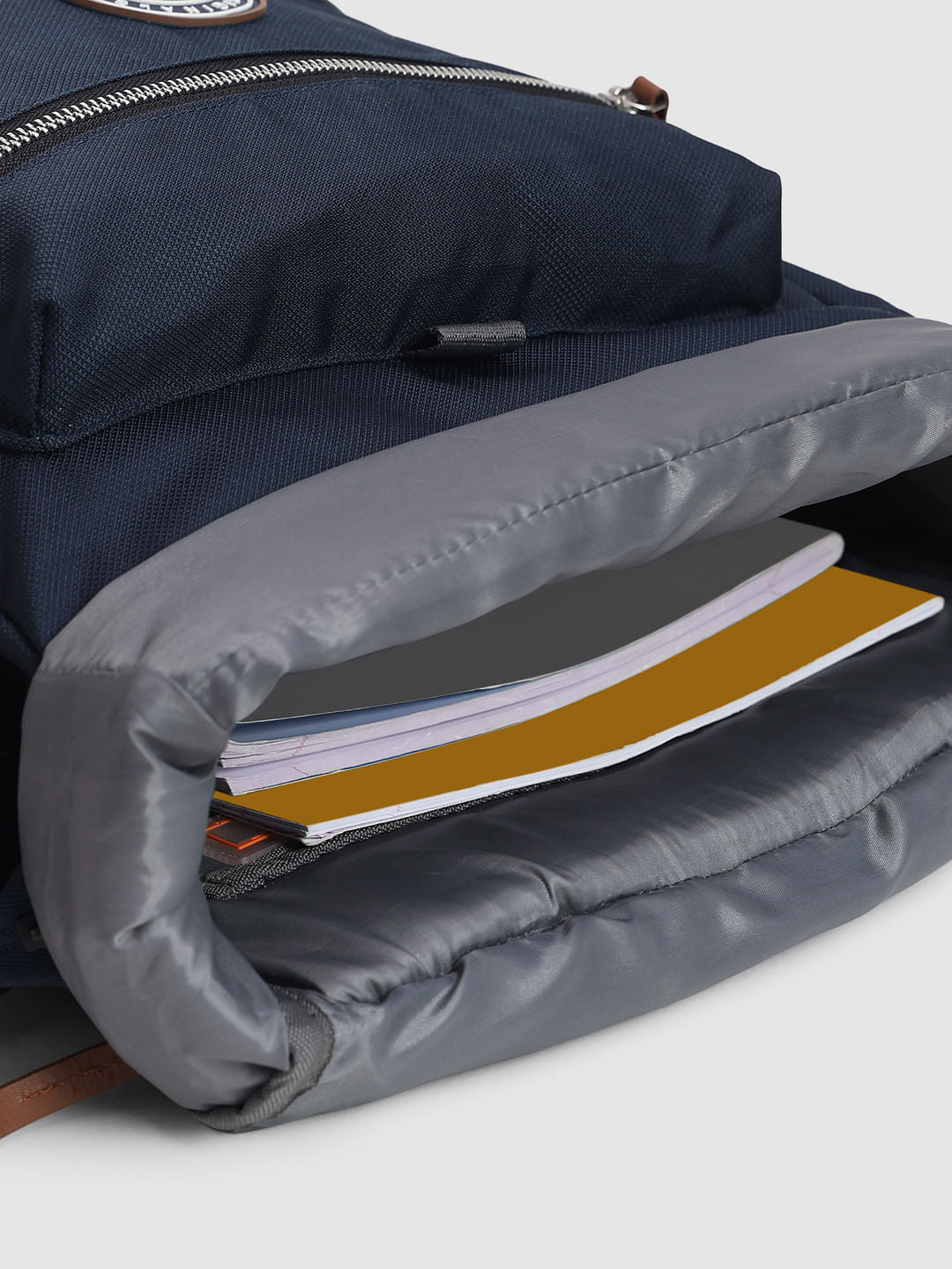 Navy Blue Roll Top Backpack