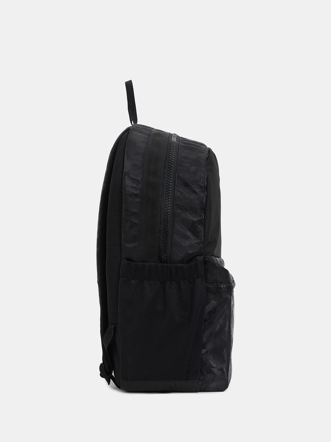 Black Camo Print Backpack