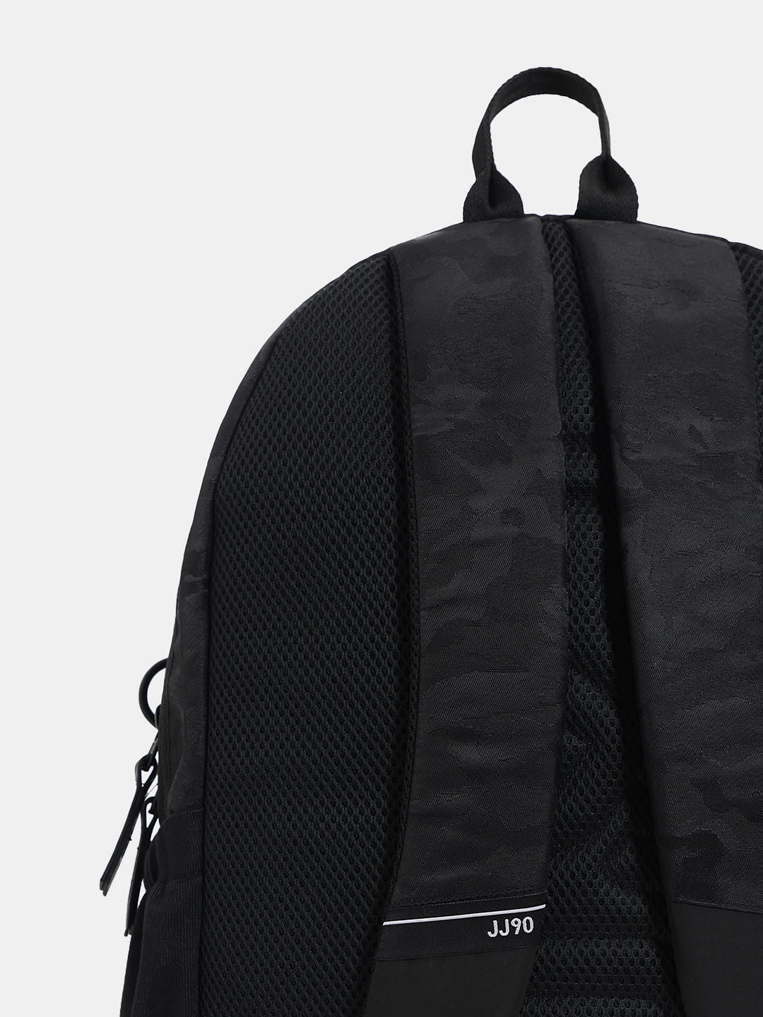 Black Camo Print Backpack