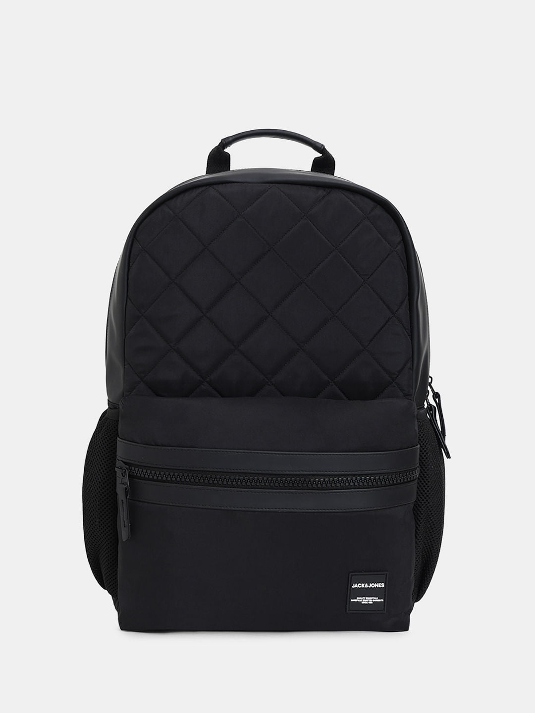 Black Quilted Premium Backpack - ONE