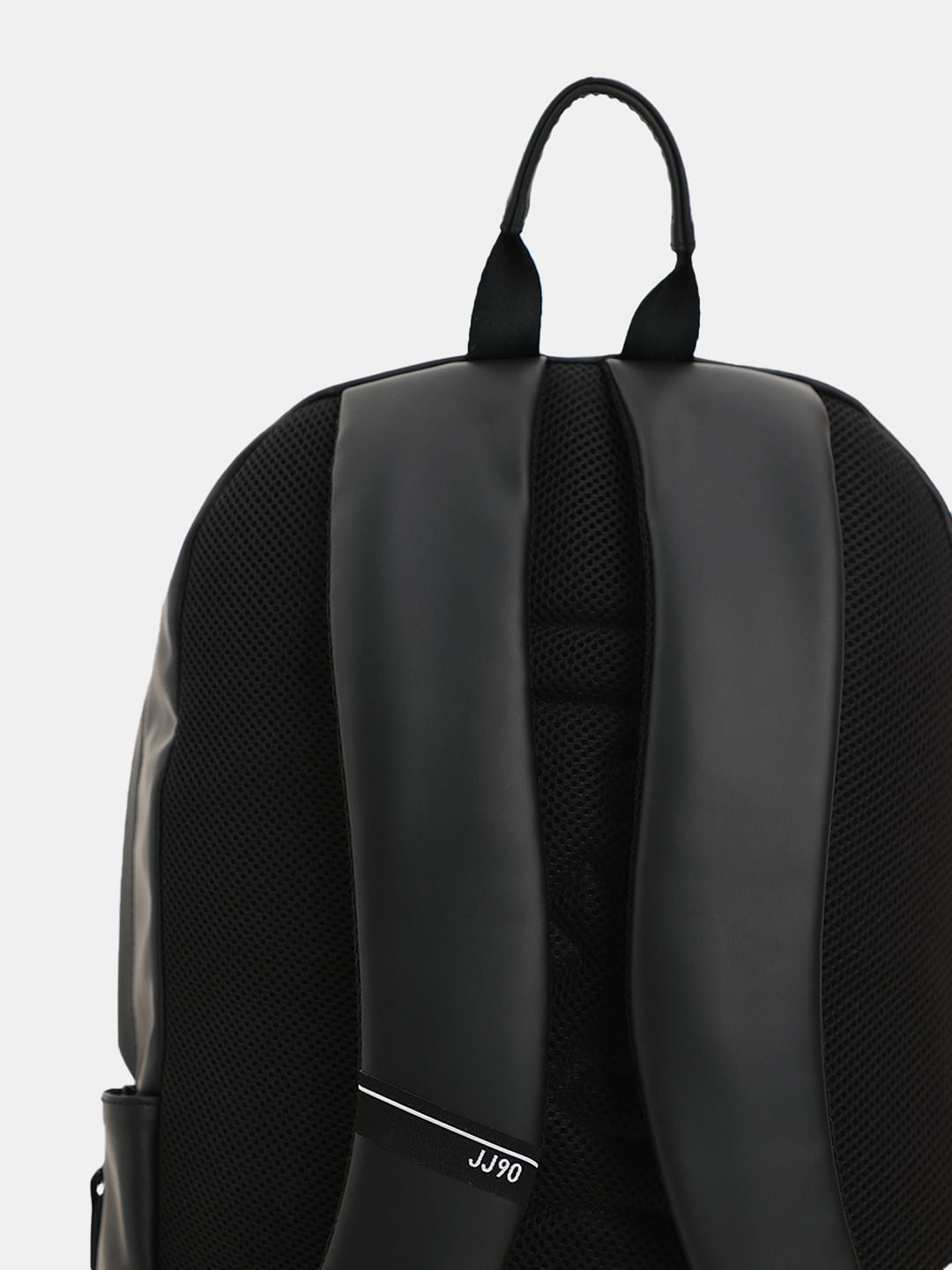 Black Colourblocked Laptop Backpack