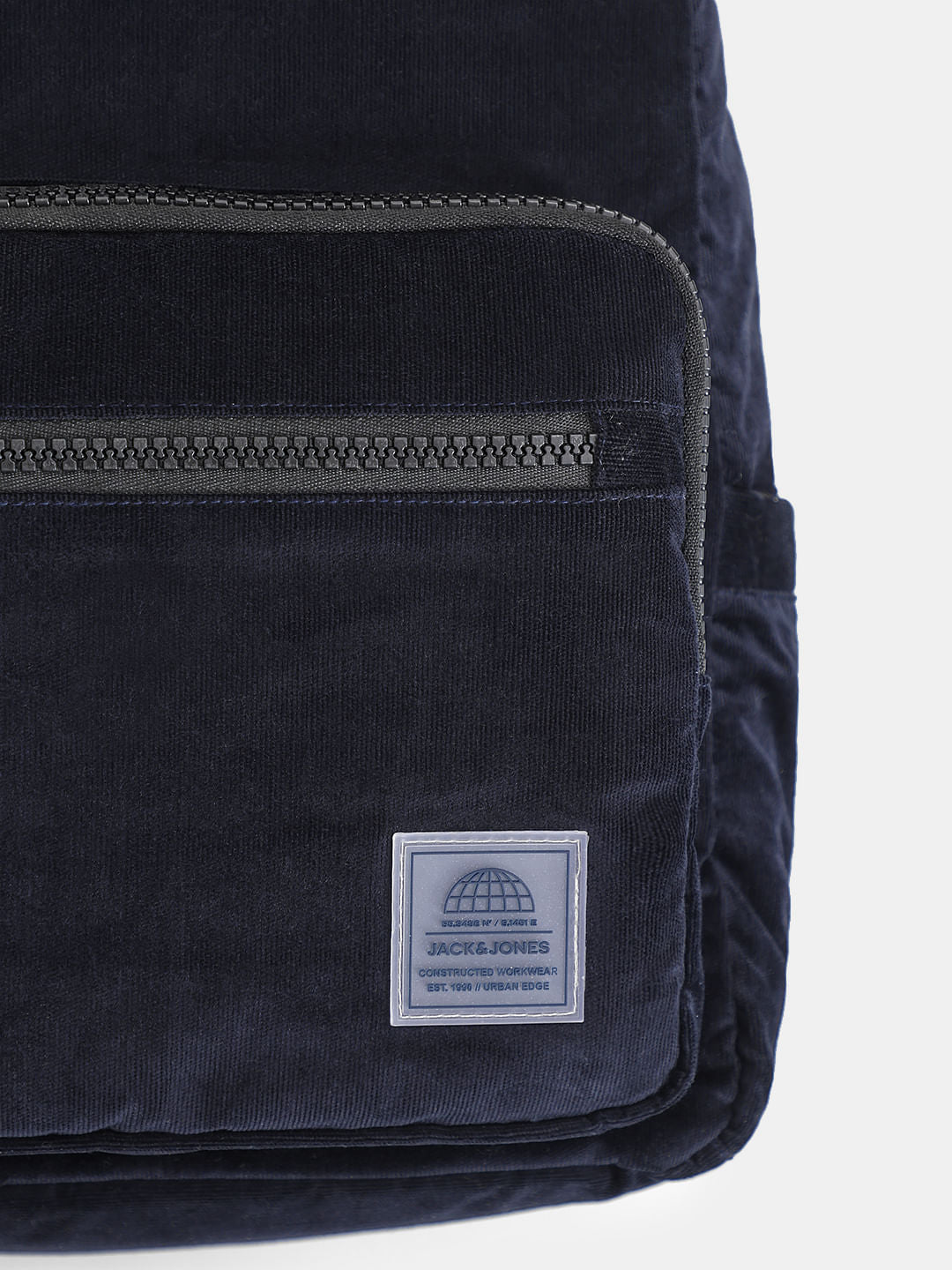 Navy Blue Corduroy Backpack