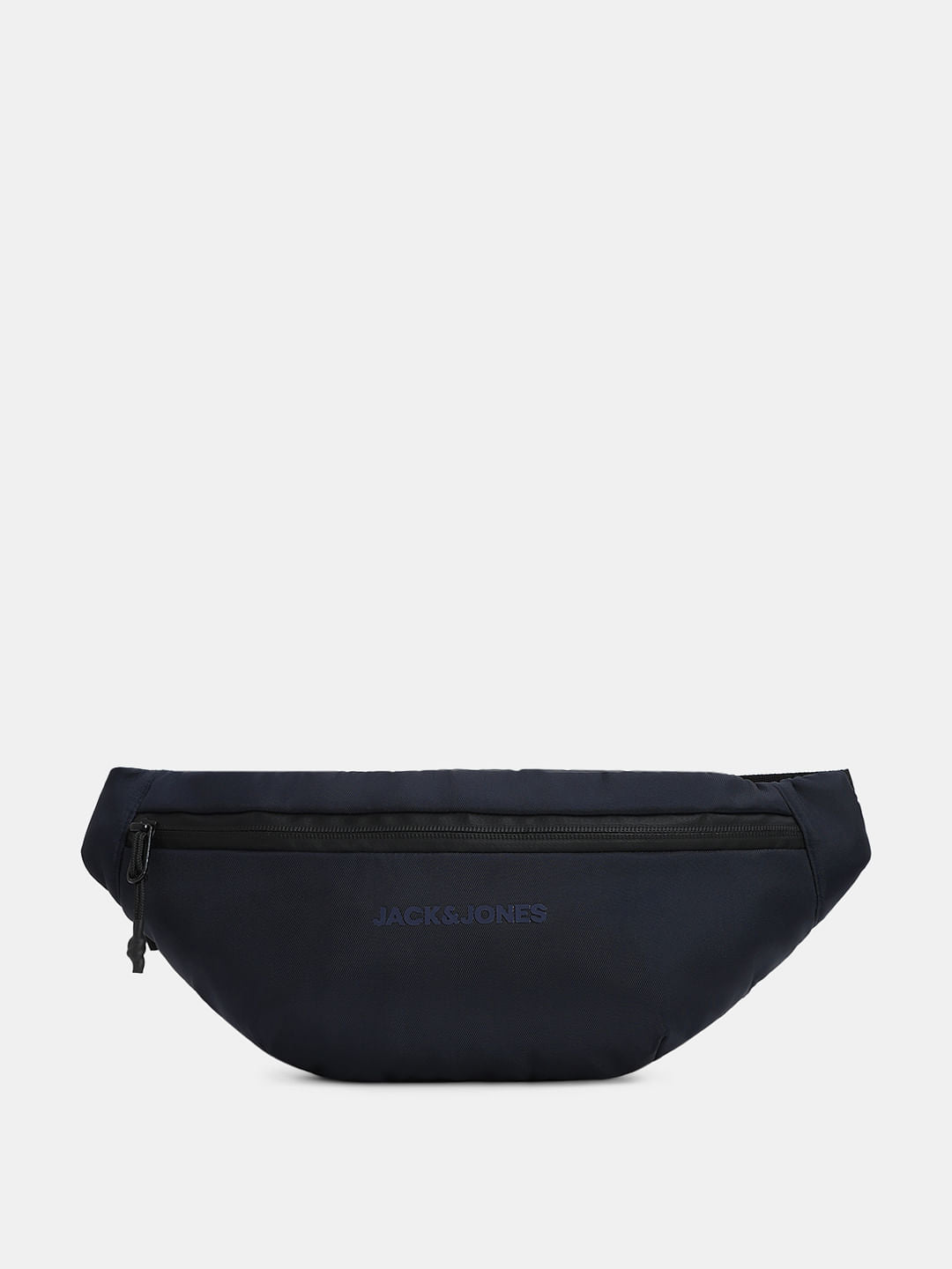 Dark Blue Logo Print Bumbag