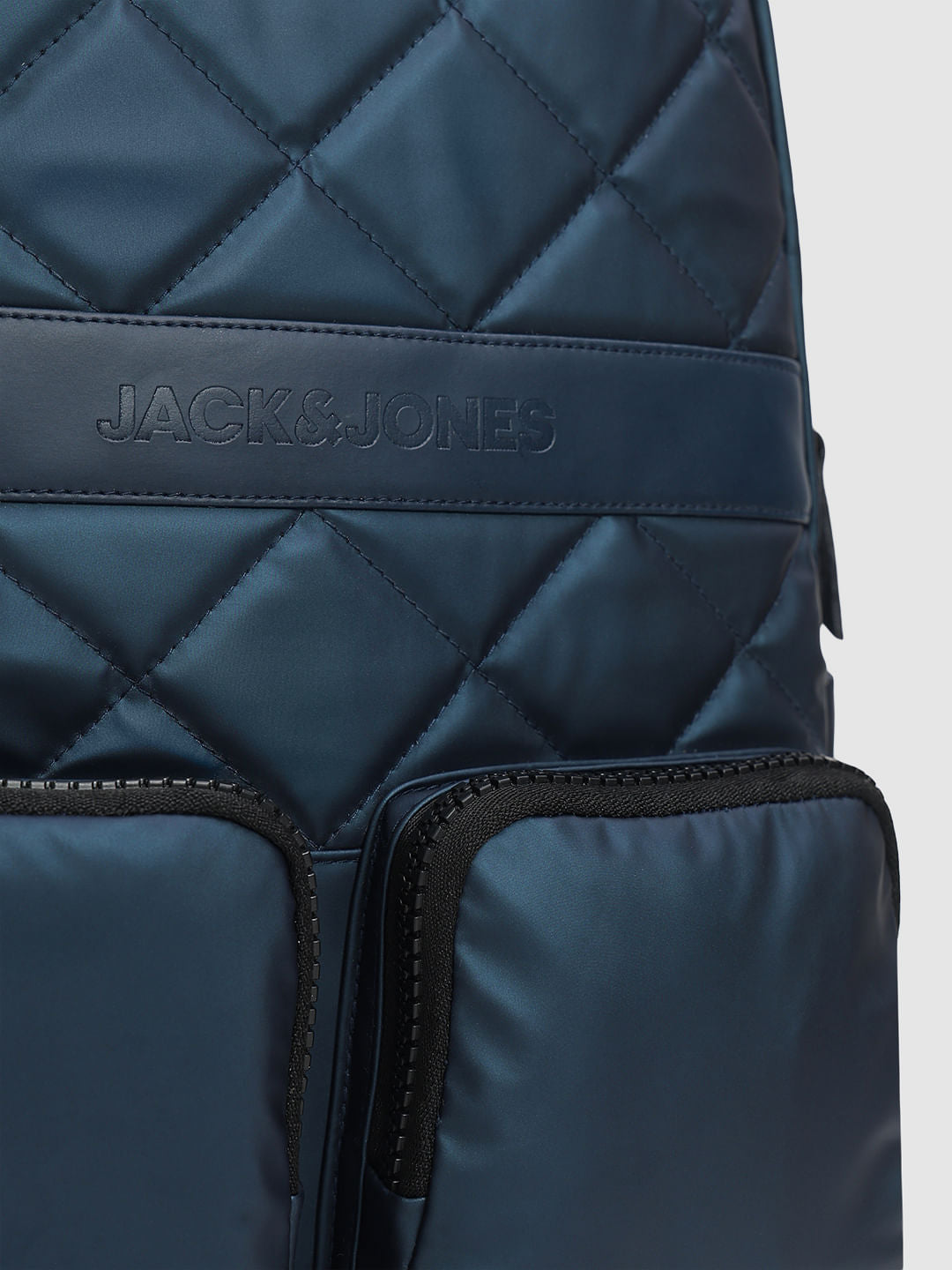 Navy Blue Premium Quilted Backpack