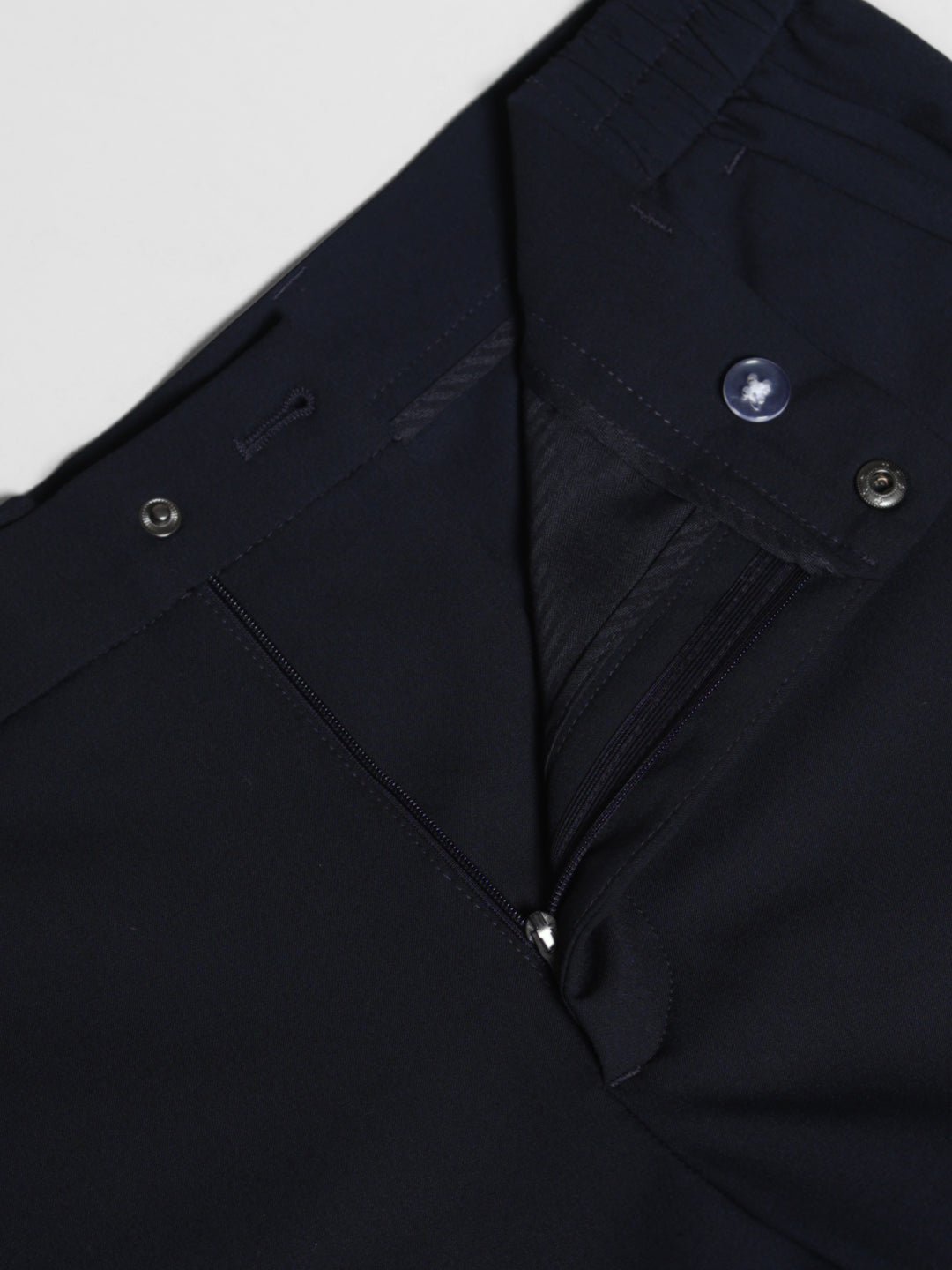 Navy Blue Stretch Slim Fit Pants
