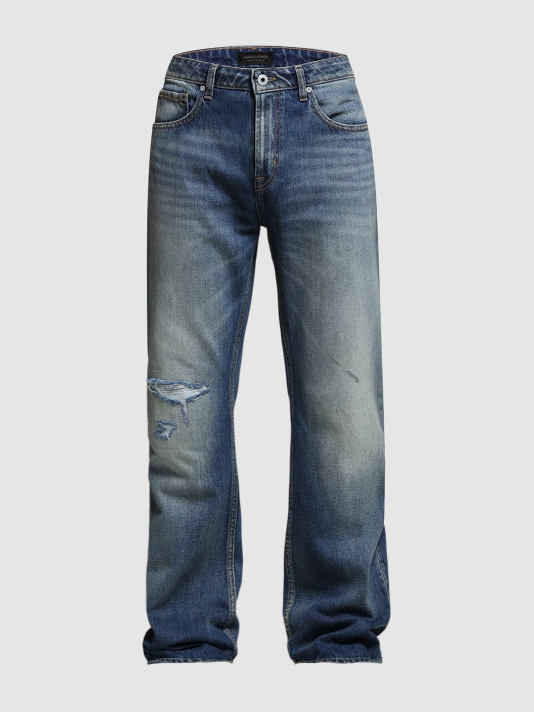 Blue High Rise Cliff Bootcut Jeans
