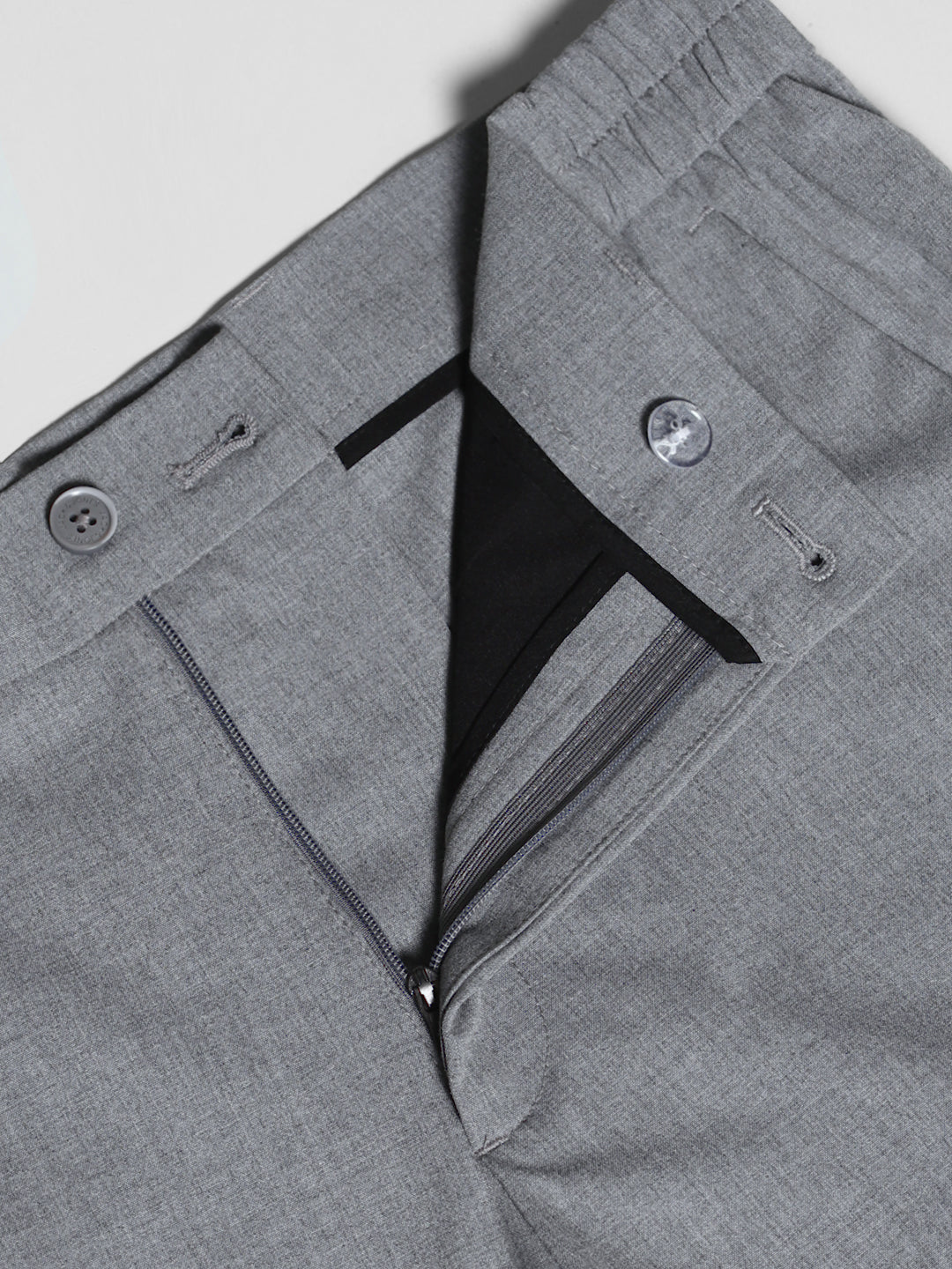 Grey Tailored Slim Fit Pants