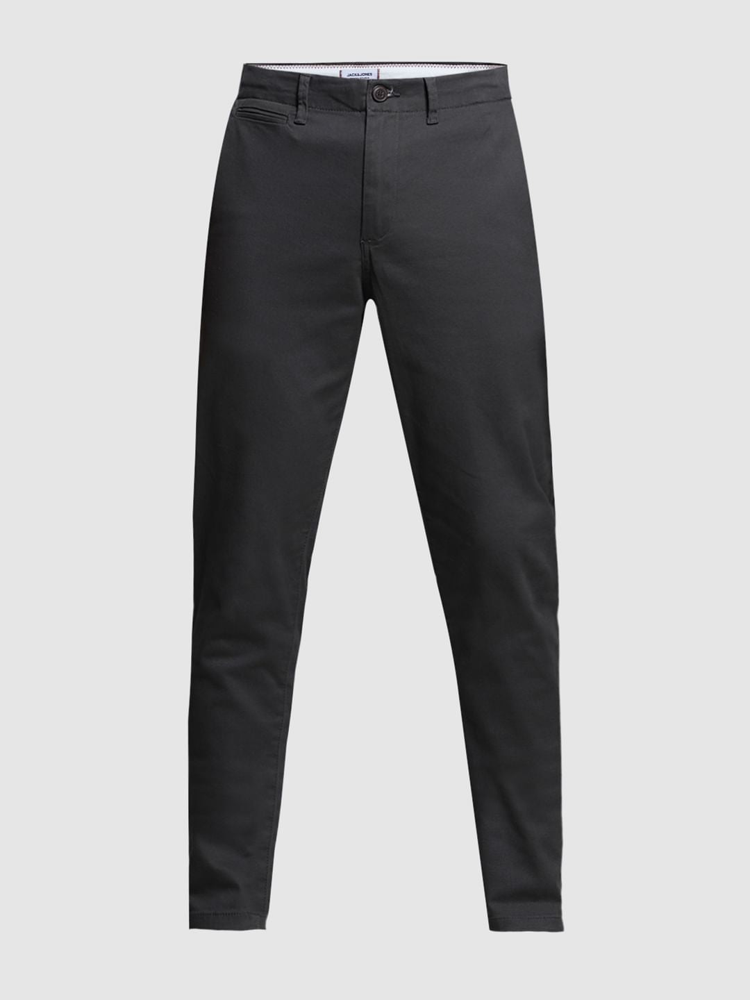 Dark Grey Low Rise Casual Pants