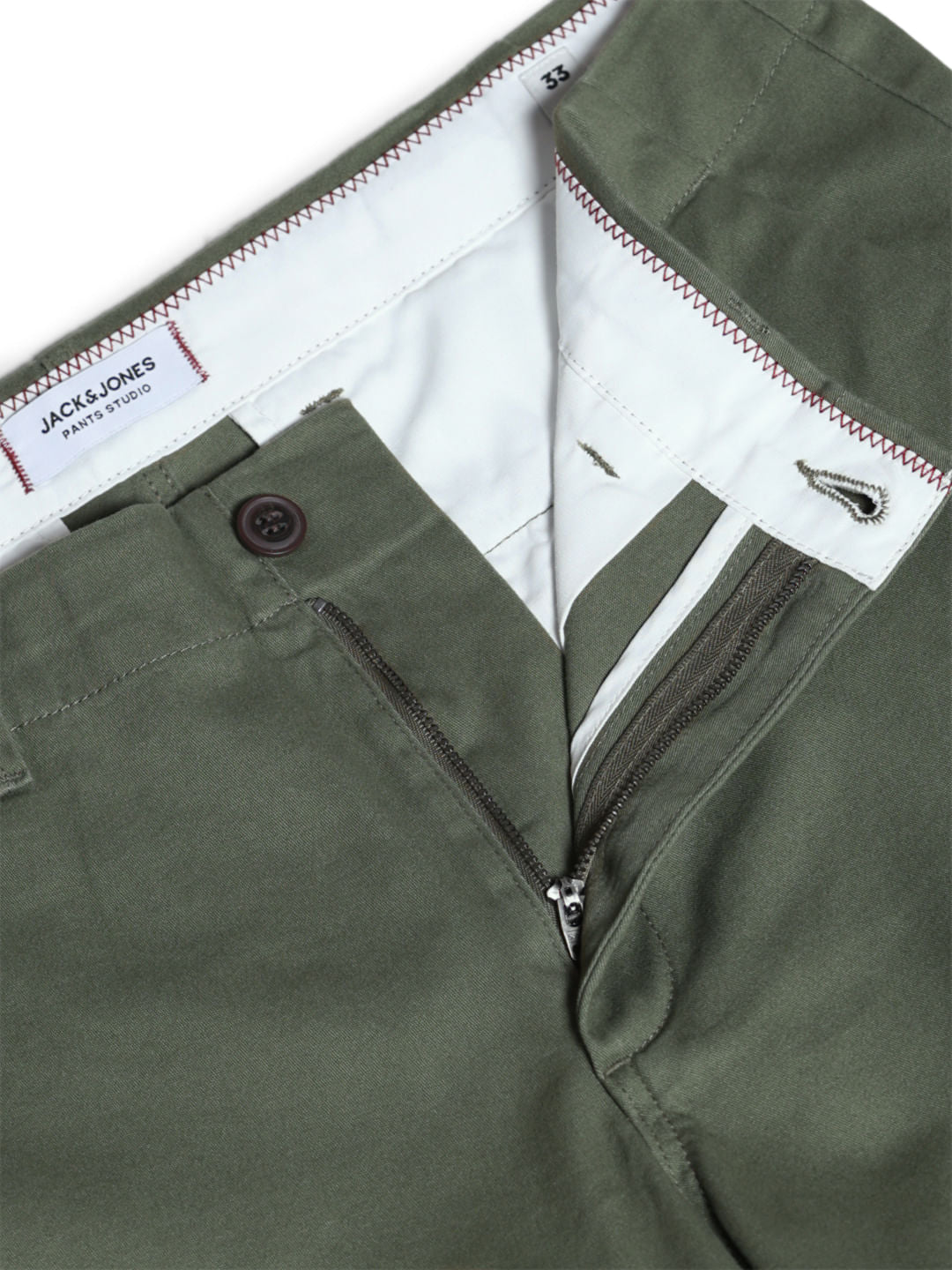 Green Mid Rise Chino Pants