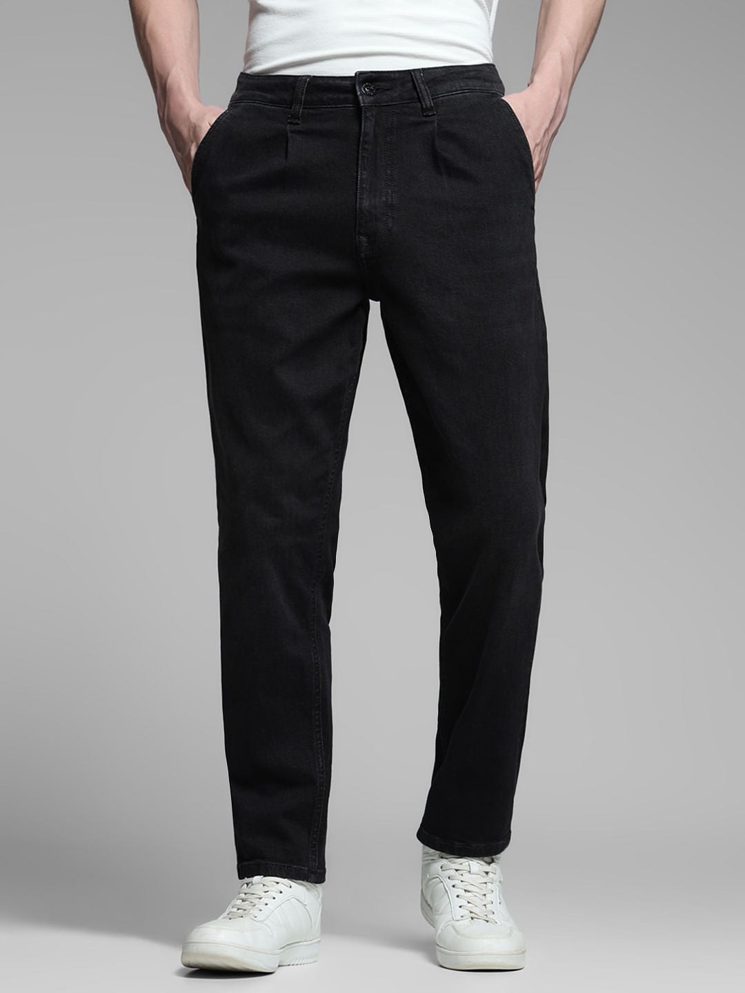 Black Low Rise Regular Fit Jeans - 30/30