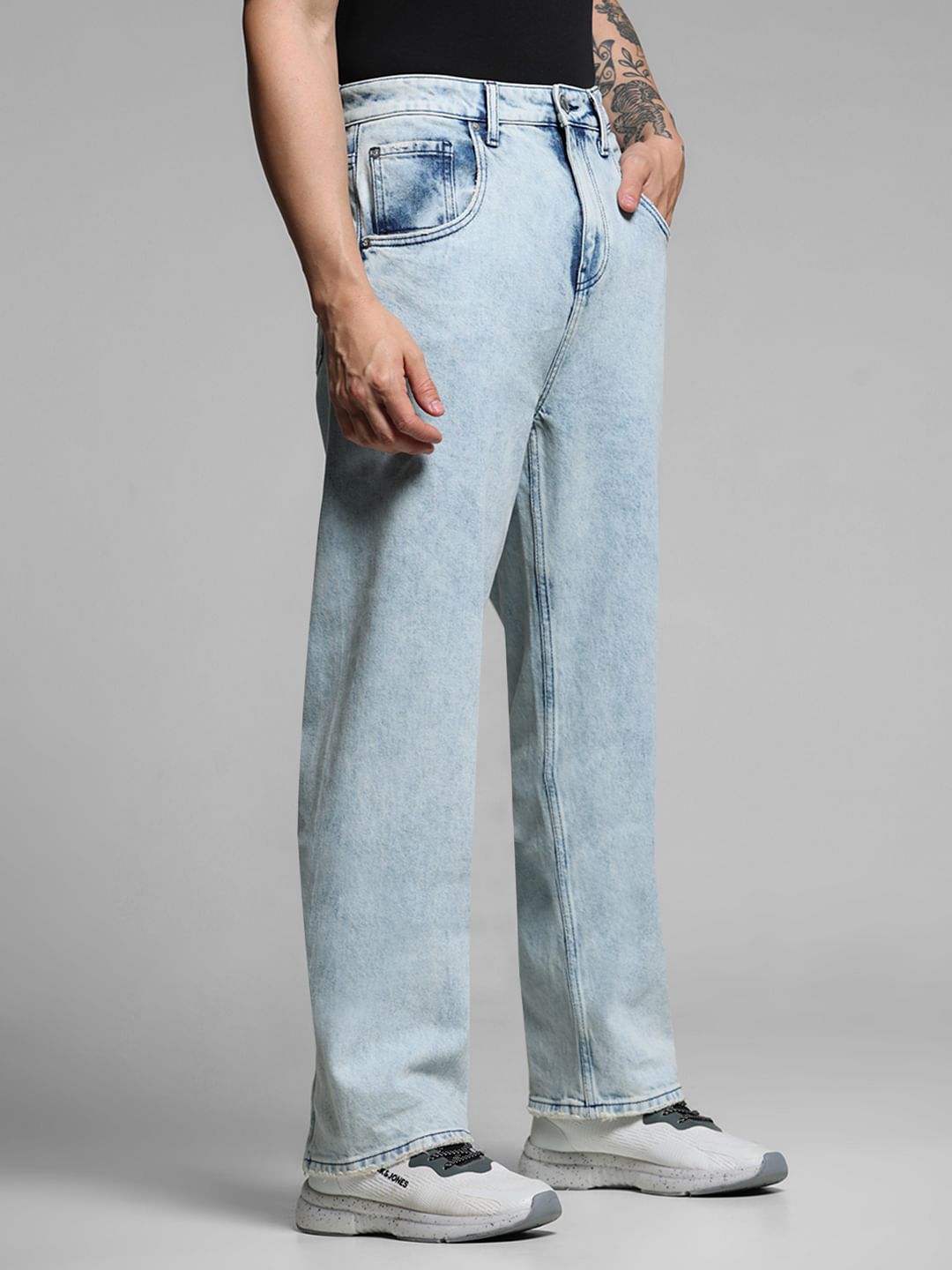 Light Blue High Rise Dario Loose Fit Jeans