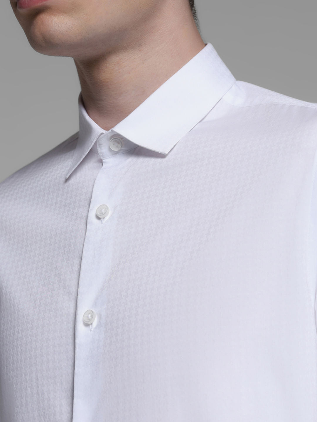 BLUE COTTON FULL SLEEVES SHIRT