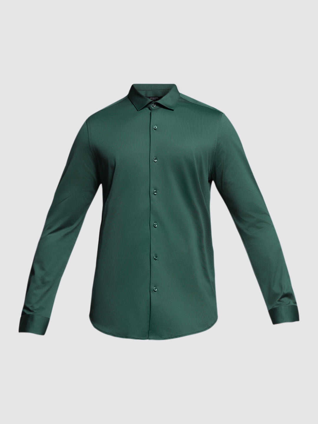 green dress shirt amazon Hisdern Emerald Green Cloud Stretch Dress Shirt for Corporate Workwear S main image 0
