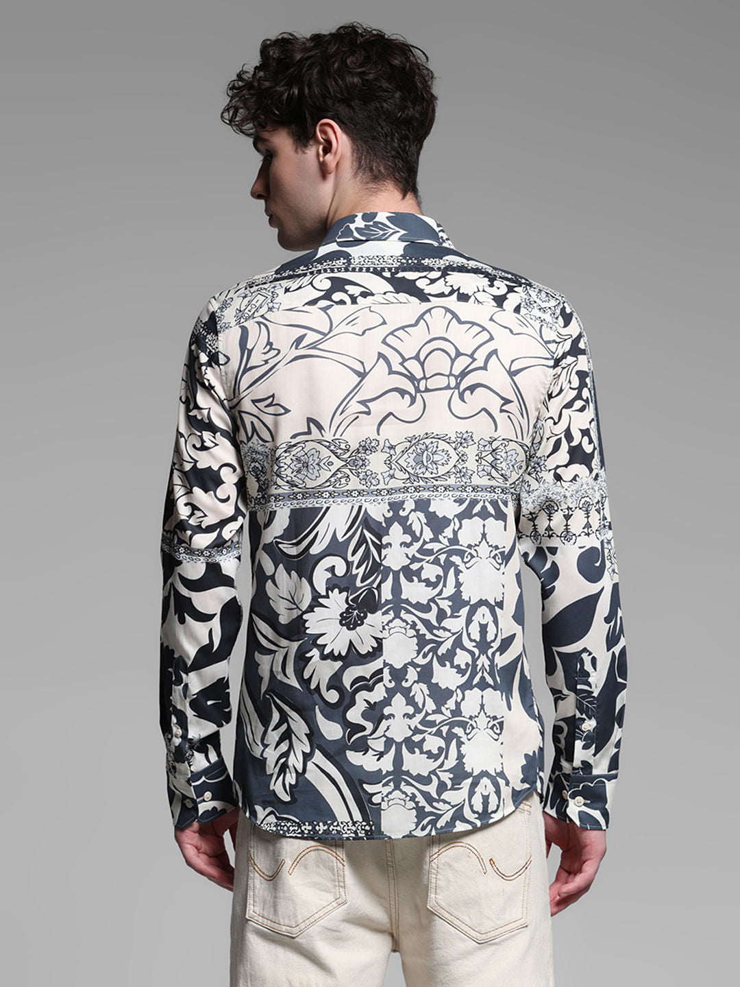 BEIGE FLORAL SHIRT
