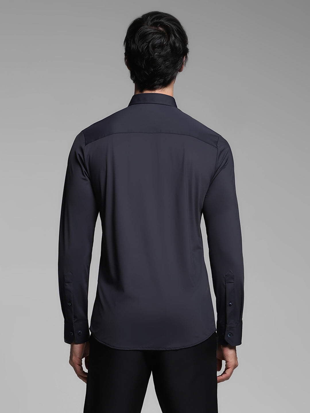 Navy Blue Slim Fit Shirt