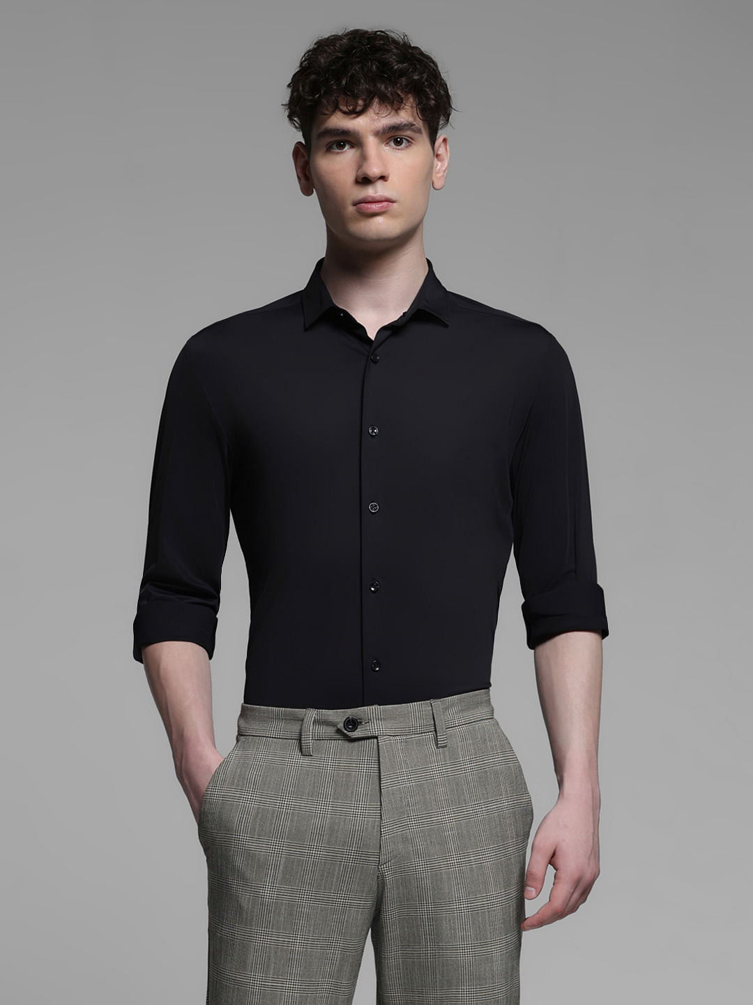 BLACK FULL SLEEVES SHIRT