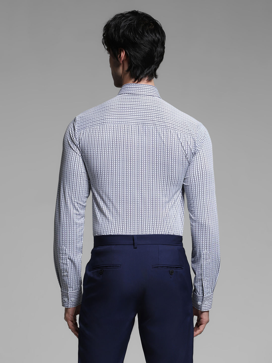 White Printed Knitted Shirt