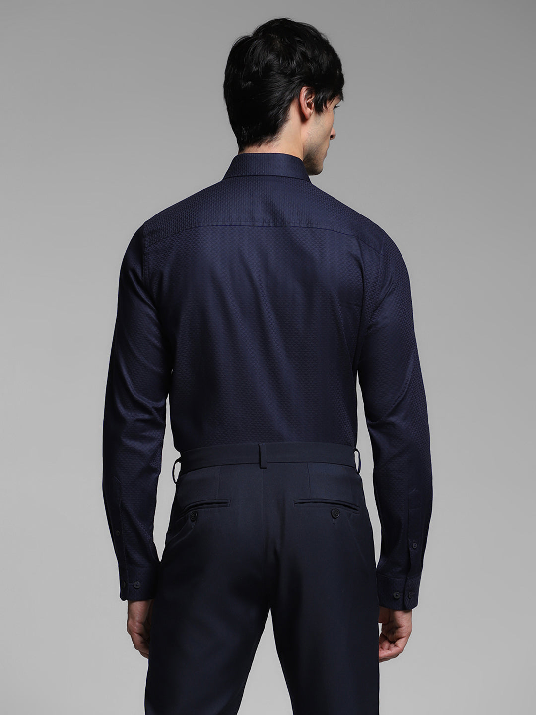 Dark Blue Dobby Formal Shirt