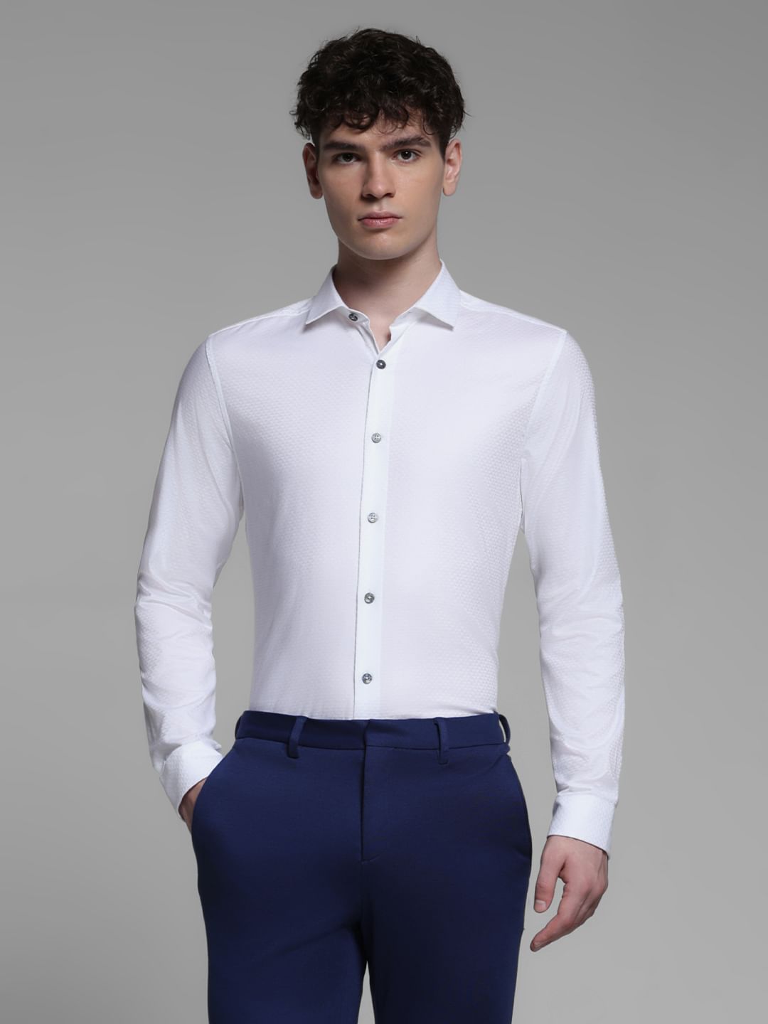 WHITE SLIM FIT SHIRT