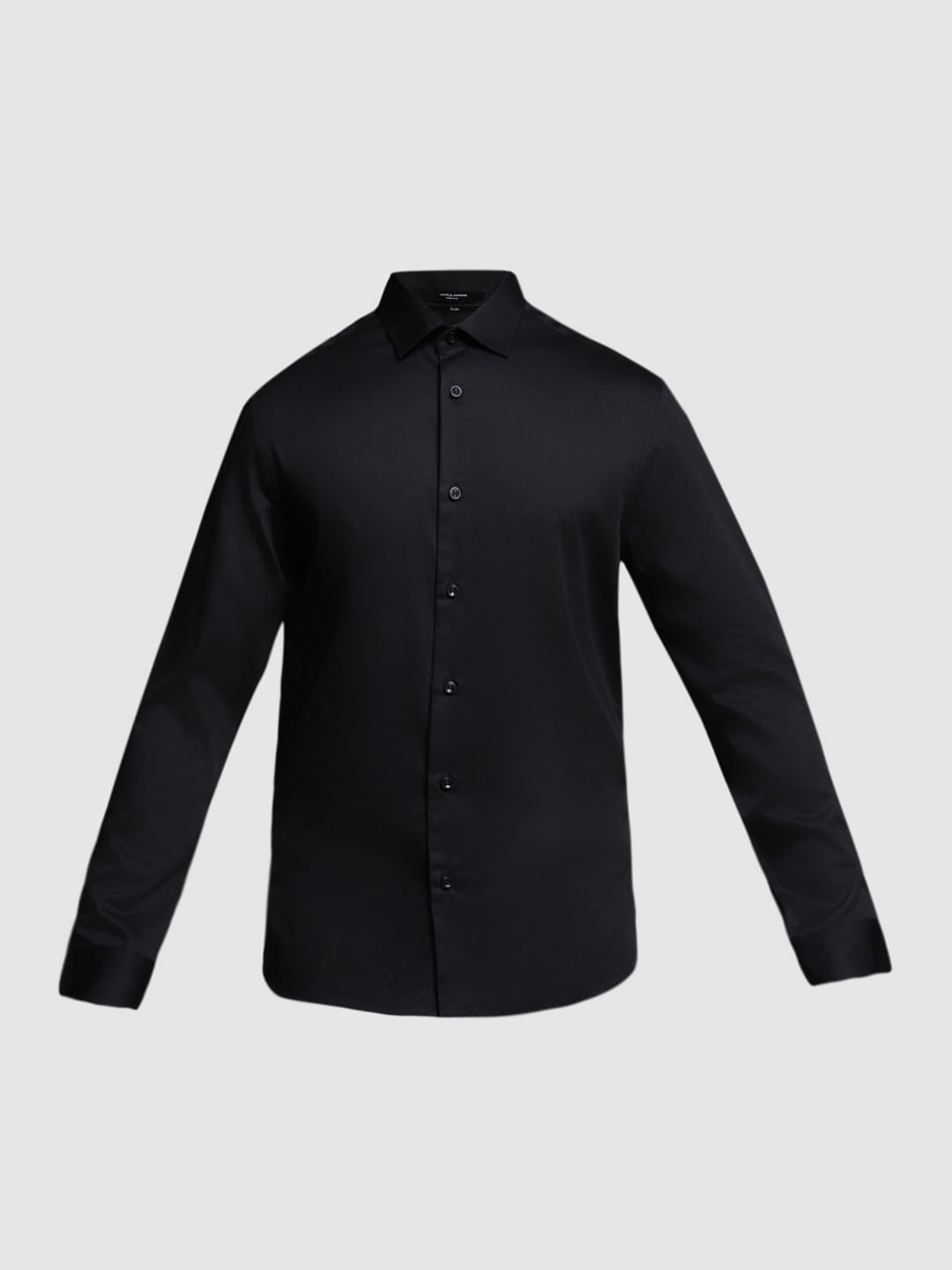 Black Cotton Formal Shirt