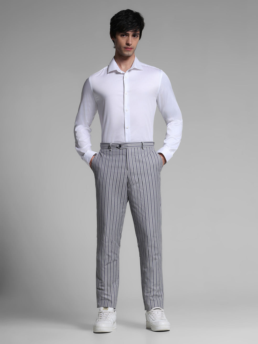 White Cotton Formal Shirt