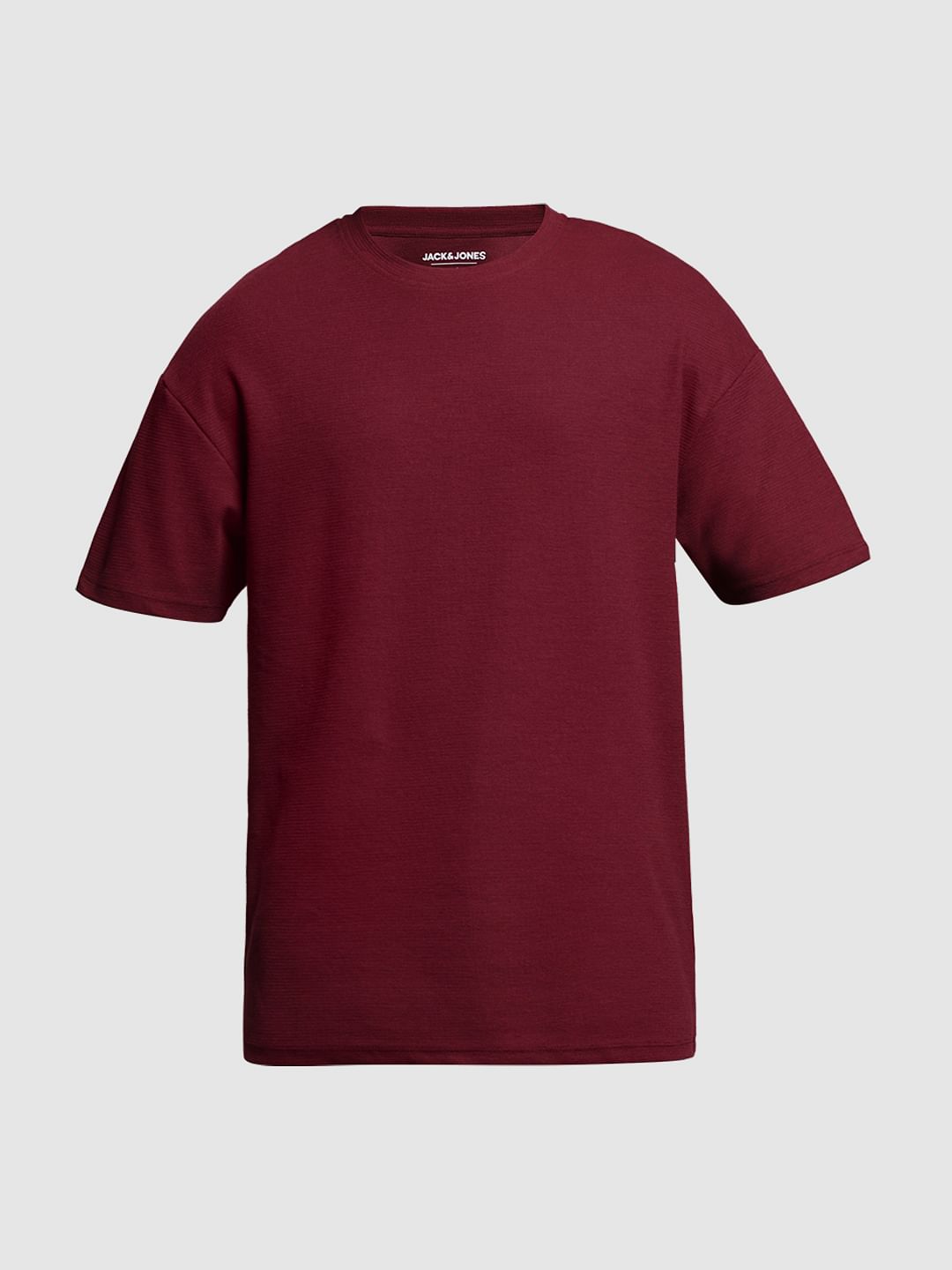 RED OVERSIZED COTTON T-SHIRT