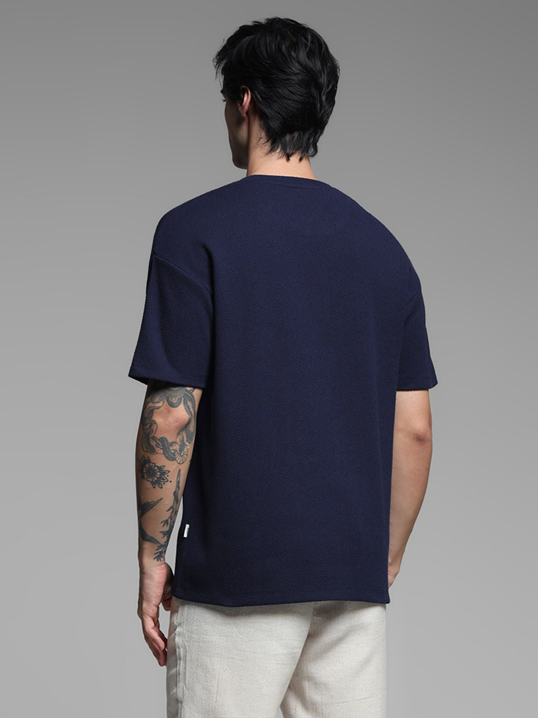 Navy Blue Crew Neck T-shirt