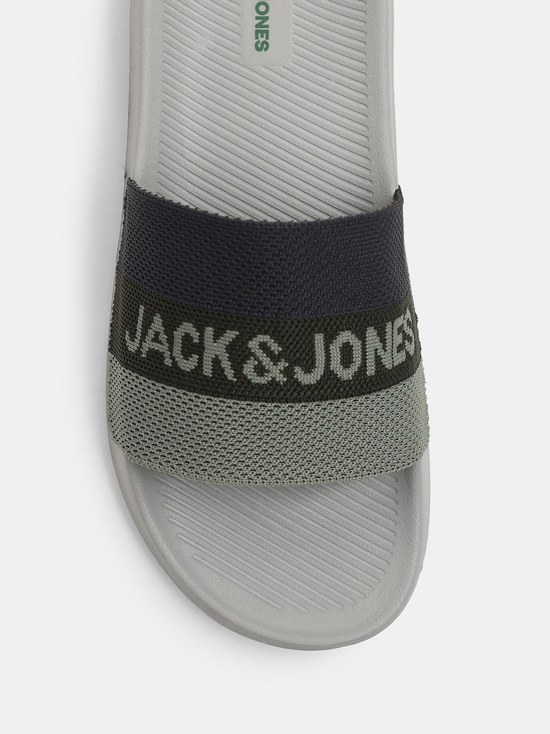Ash Grey Printed Pool Sliders