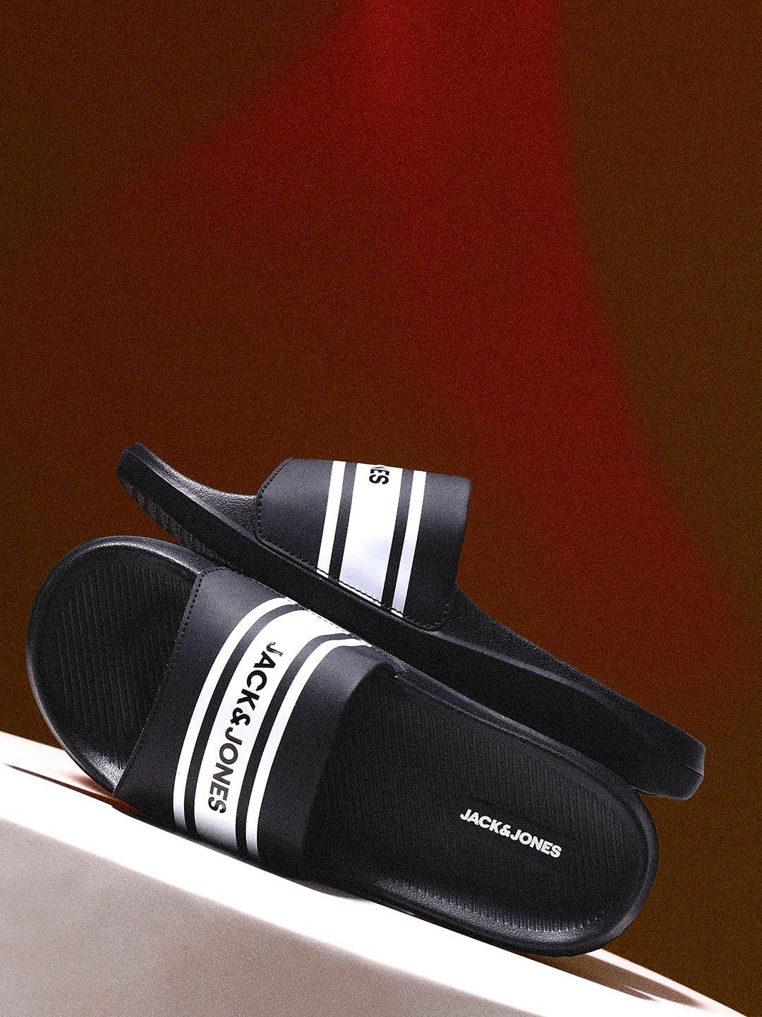 Black Pool Sliders - 40