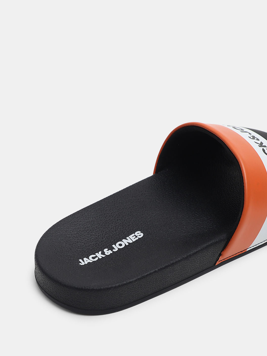 Black Striped Pool Sliders