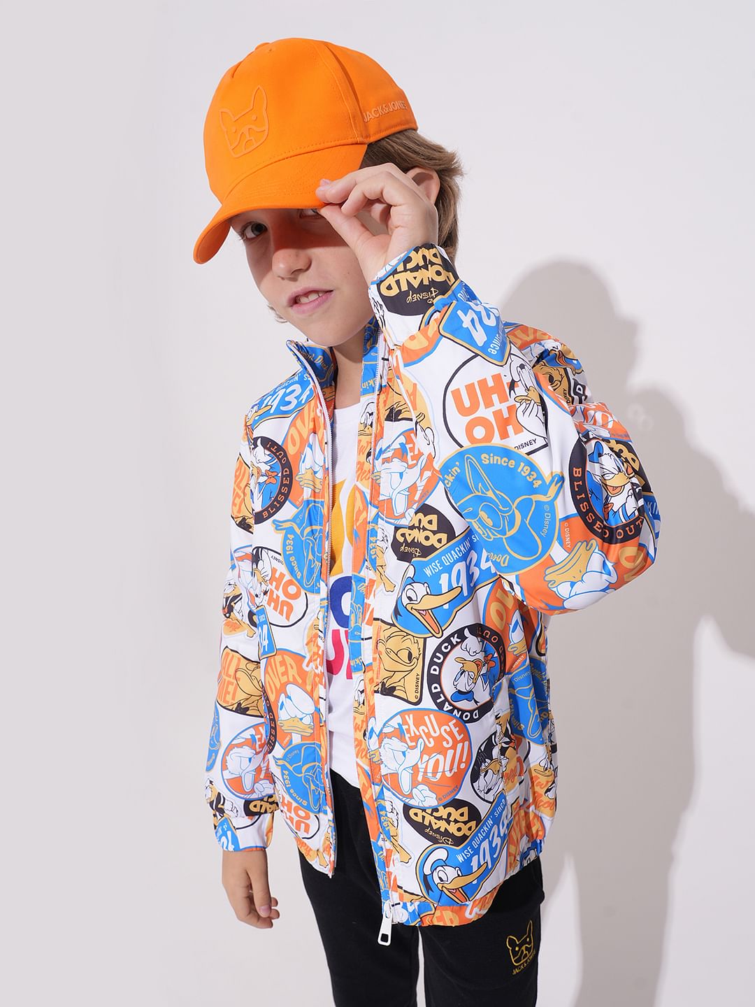 Boys Bright Orange Cap - S