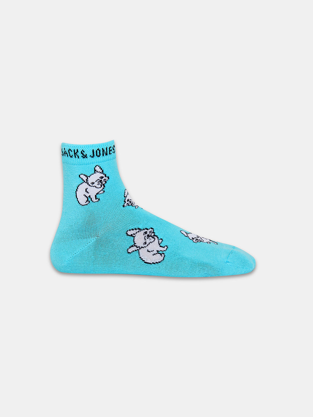 Boys Pack Of 3 Jacquard Printed Socks