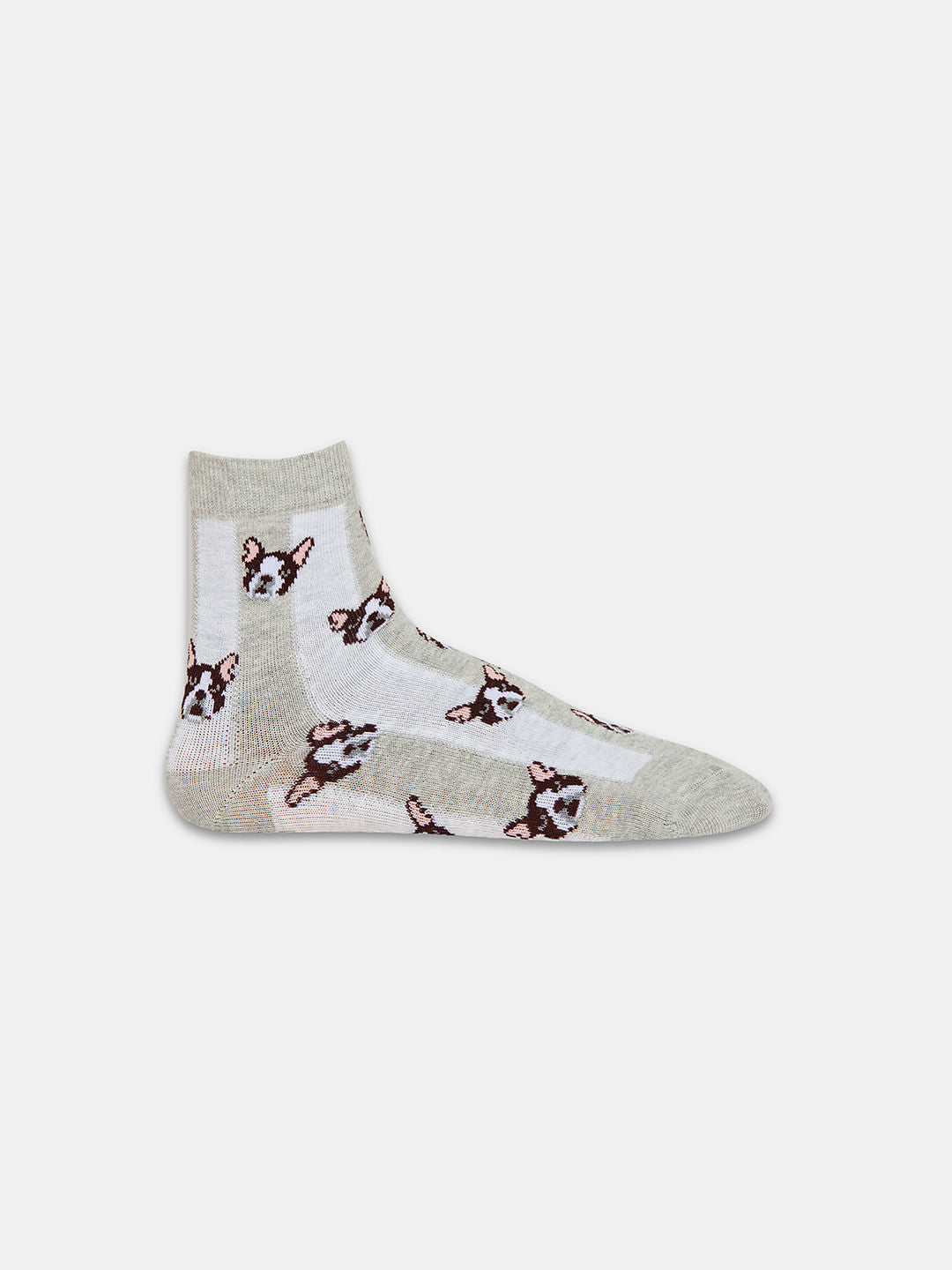 Boys Pack Of 3 Jacquard Printed Socks