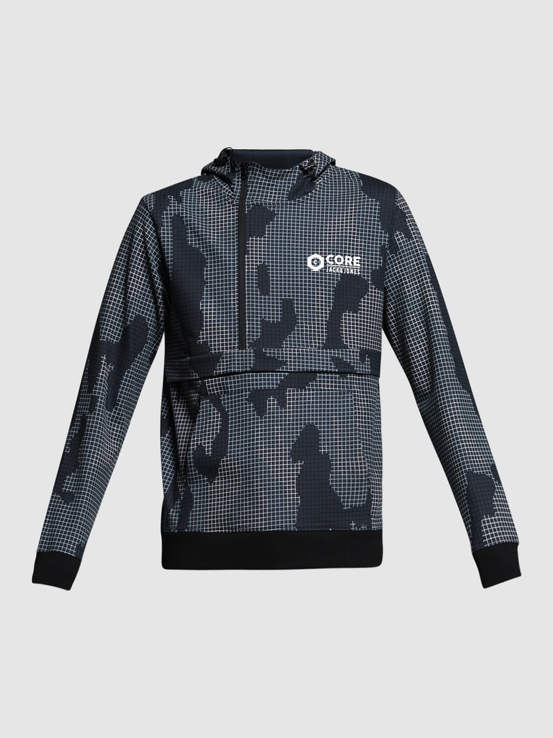 GREY HOODED SWEATSHIRT