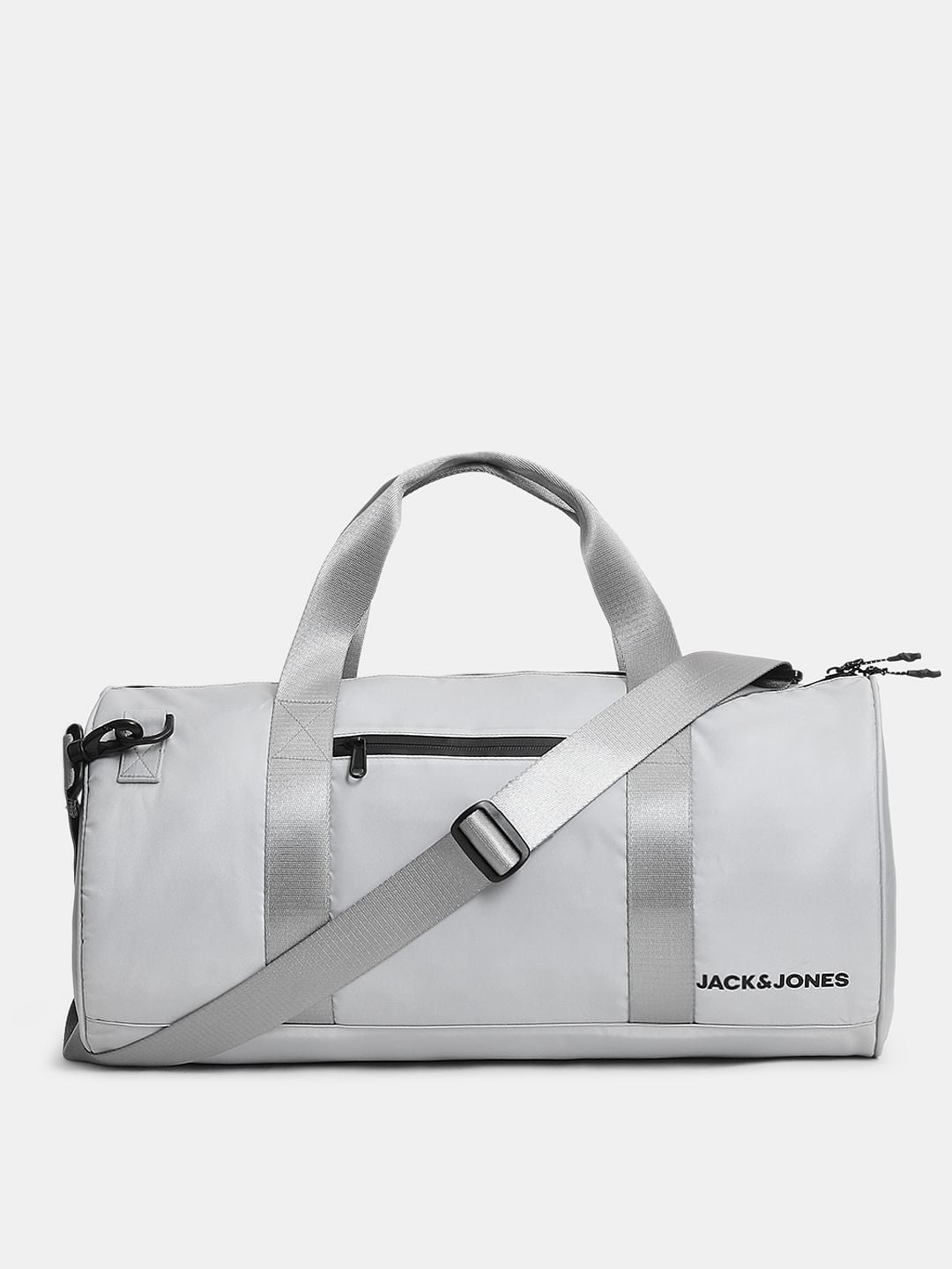 Light Grey Polyester Duffle Bag