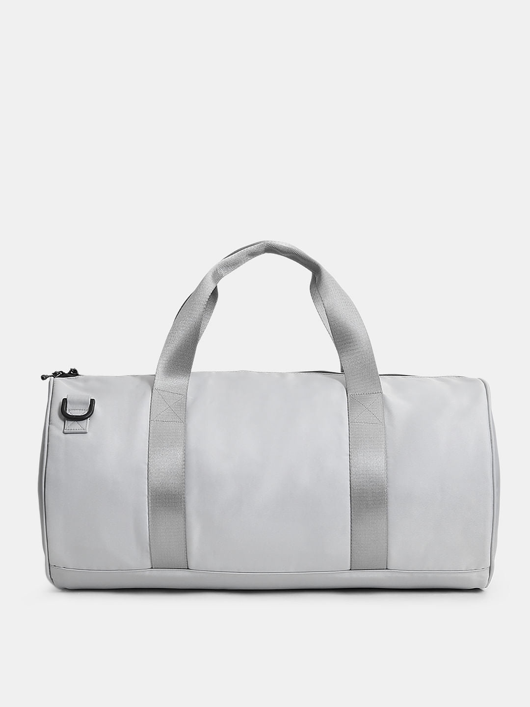 Light Grey Polyester Duffle Bag