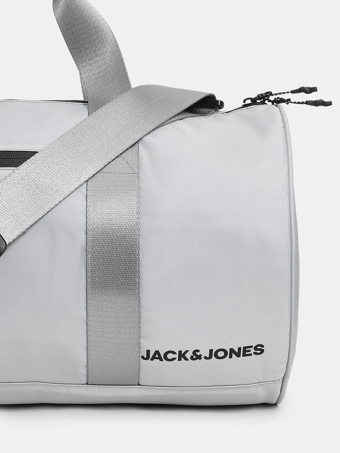 Light Grey Polyester Duffle Bag