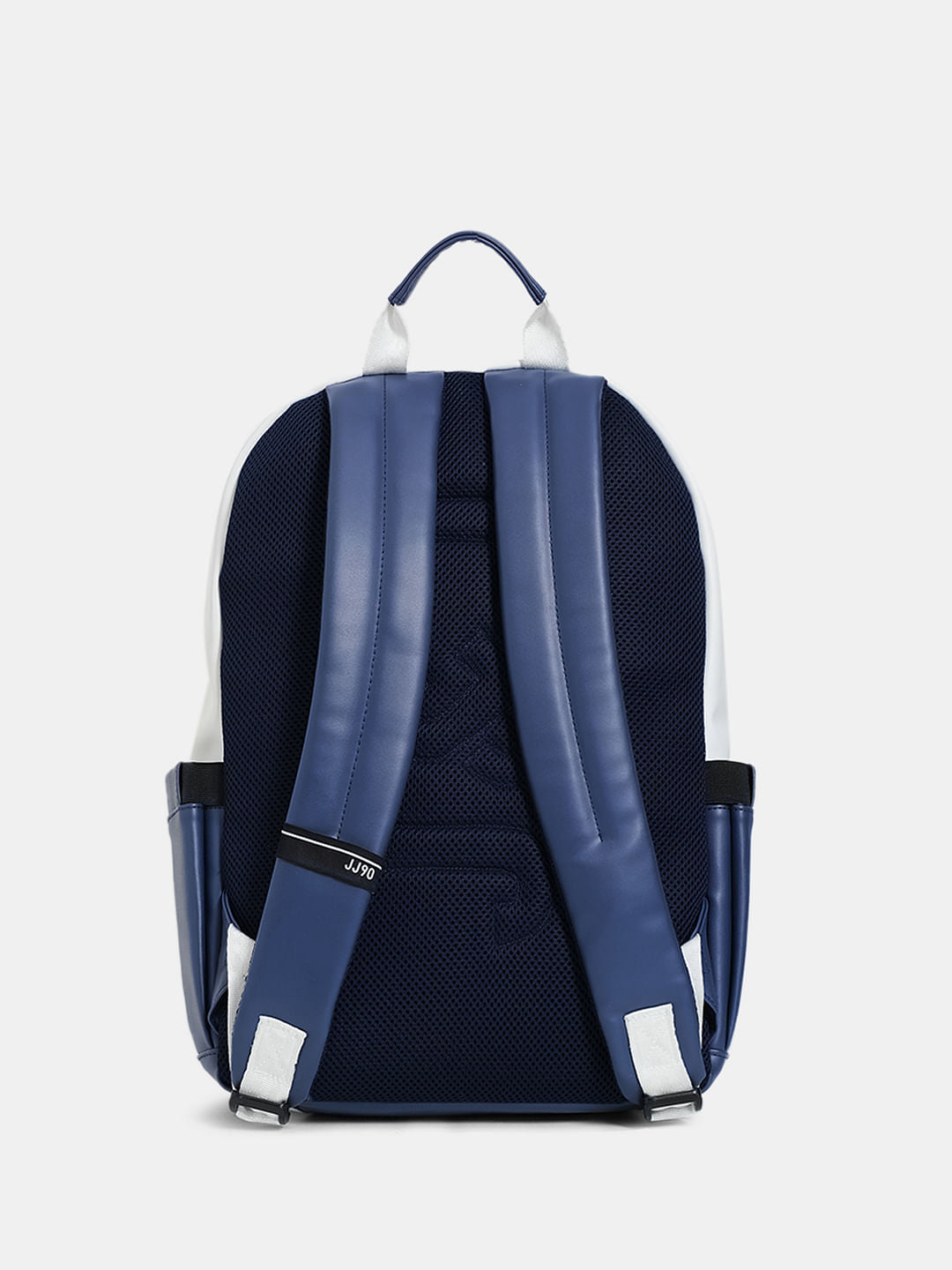 White Colourblocked Backpack
