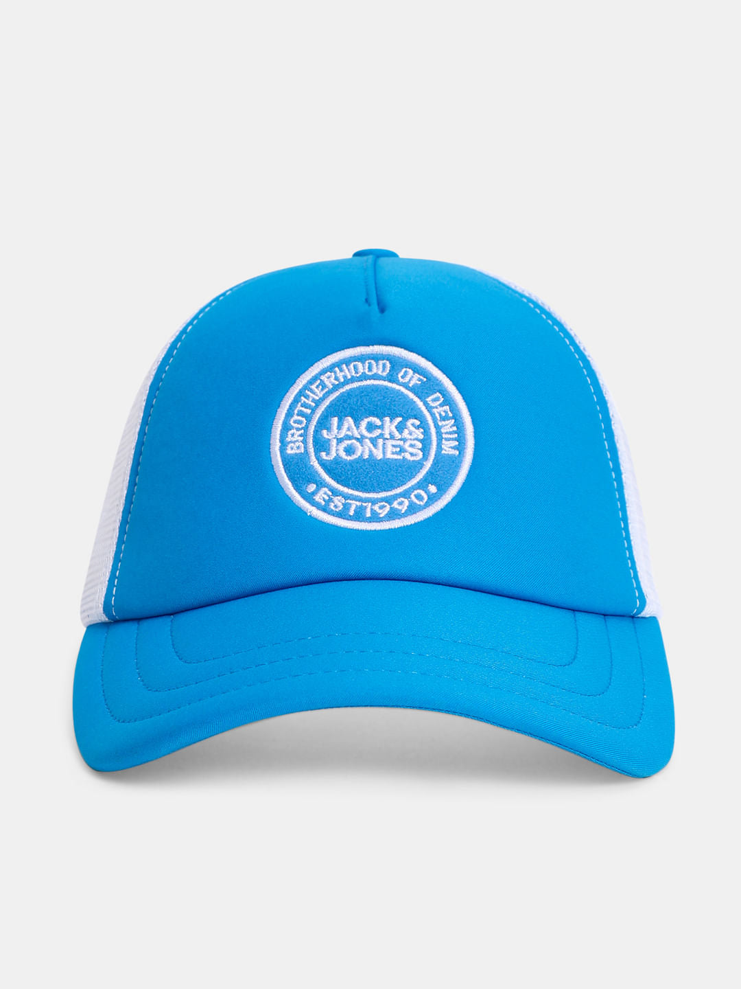 Blue Quilted Trucker Cap