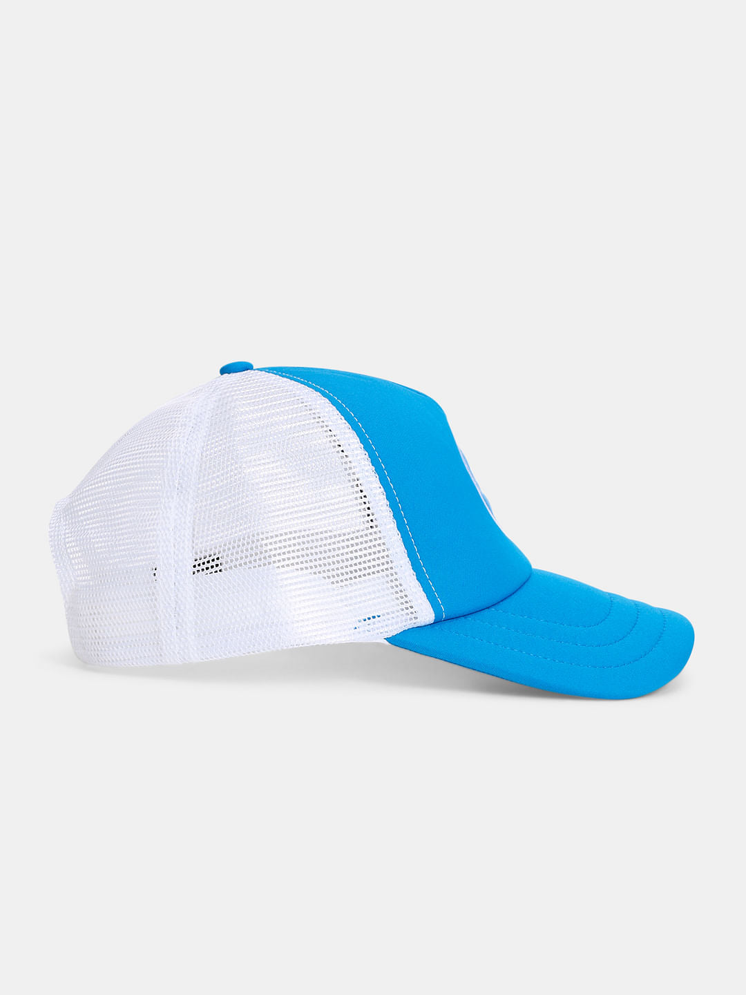 Blue Quilted Trucker Cap