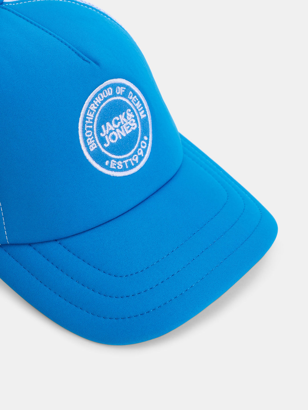Blue Quilted Trucker Cap