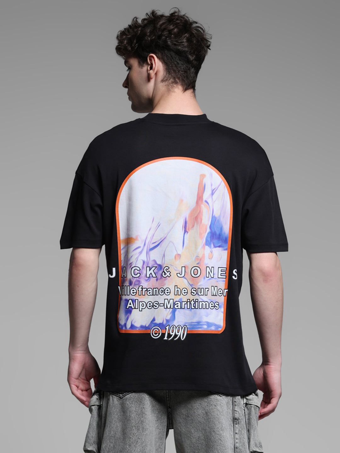 Black Oversized Crew Neck T-shirt