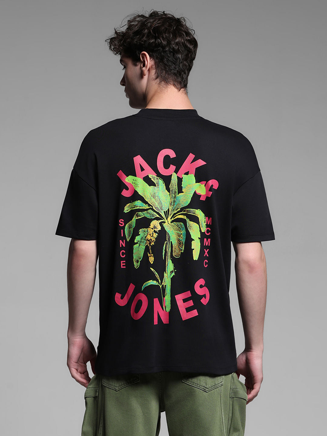 BLACK LOGO PRINT T-SHIRT