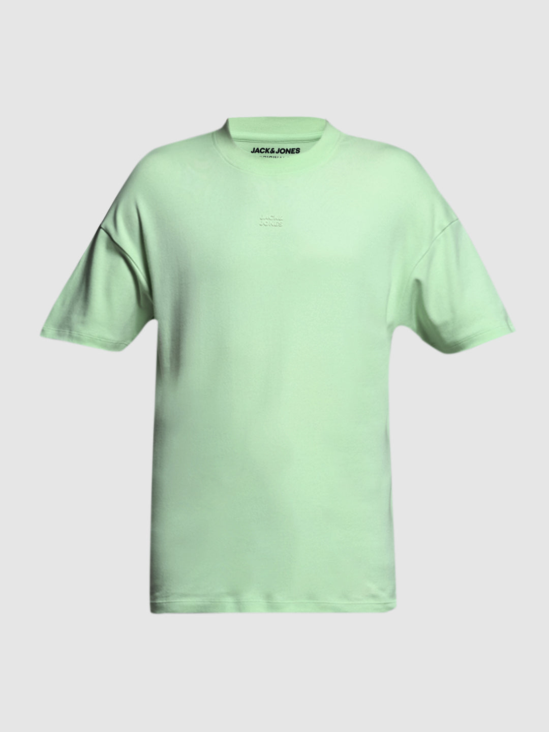 Men's Green Cotton Oversized Graphic Crew Neck T-Shirt