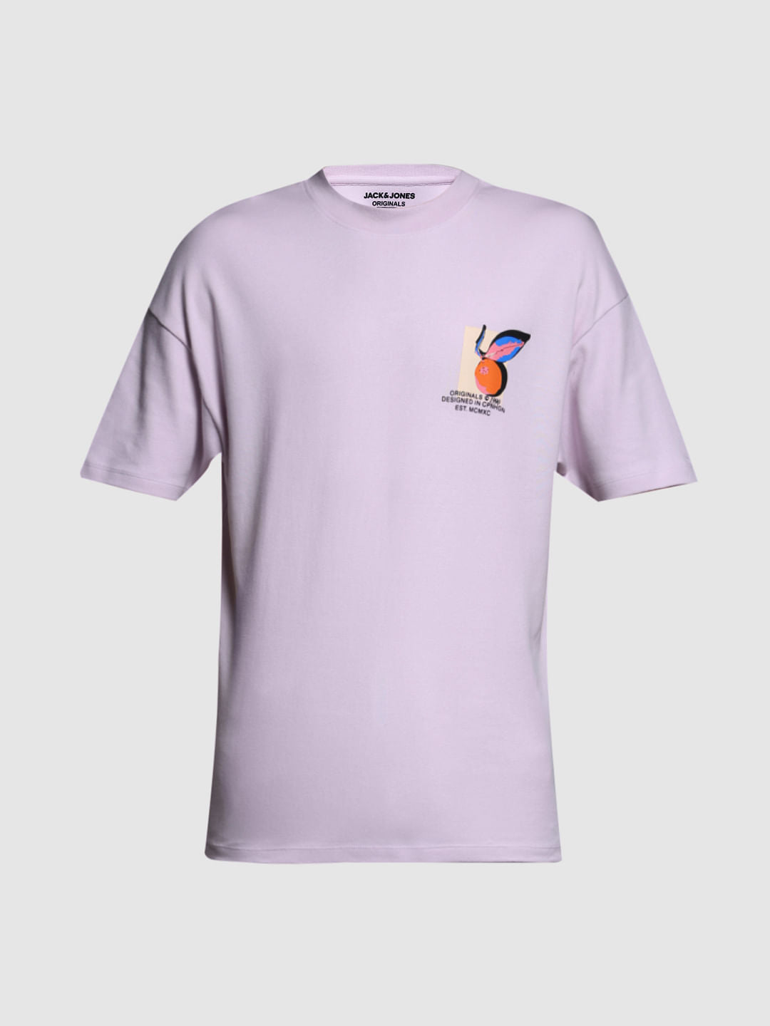 LAVENDER CREW NECK OVERSIZE T-SHIRT