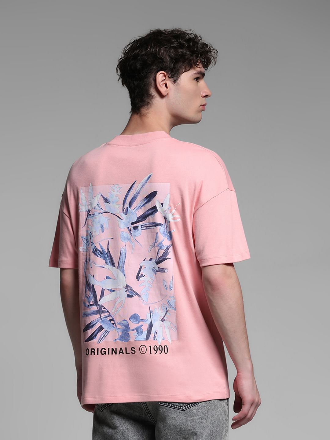 PINK OVERSIZED T-SHIRT - L