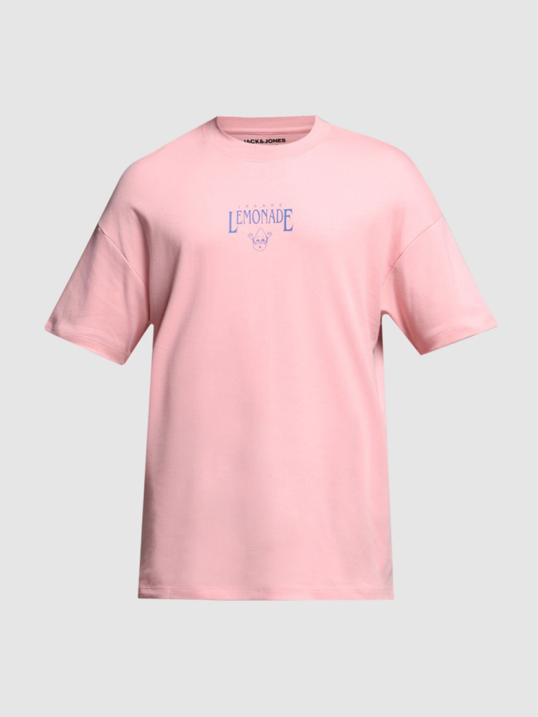 Pink Cotton Oversized T-shirt